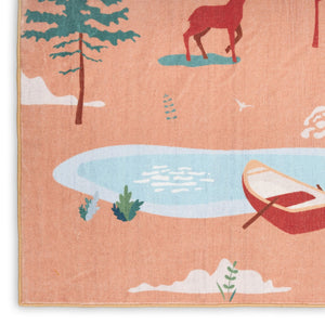 HomeRoots 5' X 7' Vibrant Orange Indoor Outdoor Area Rug – Durable, Non-Slip, Low Maintenance for Stylish Spaces 573686