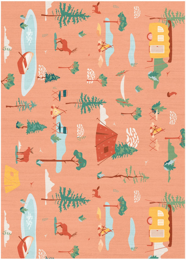 HomeRoots 5' X 7' Vibrant Orange Indoor Outdoor Area Rug – Durable, Non-Slip, Low Maintenance for Stylish Spaces 573686