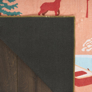 HomeRoots 5' X 7' Vibrant Orange Indoor Outdoor Area Rug – Durable, Non-Slip, Low Maintenance for Stylish Spaces 573686
