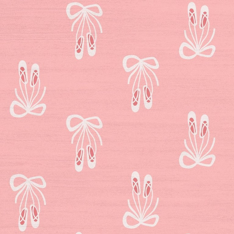 HomeRoots 5x7 Pink Ivory Bow Print Washable Kids Polyester Rug for Nursery or Playroom 573691