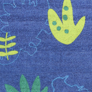 HomeRoots 7 X 9 Blue Polyester Flatweave Area Rug Low Profile Living Room Floor Accent 573706