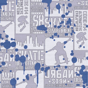 7 X 9 Blue Polyester Flatweave Rug for Living Room Dining or Entryway Modern Accent
