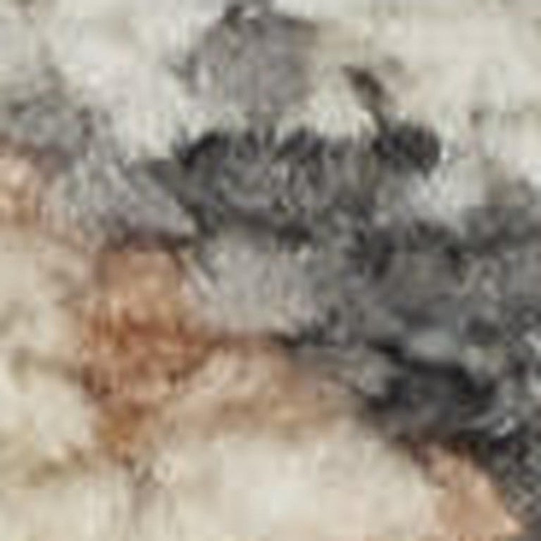 9x12 Gray Floral Polypropylene Area Rug Vintage Distressed Look for Living Rooms