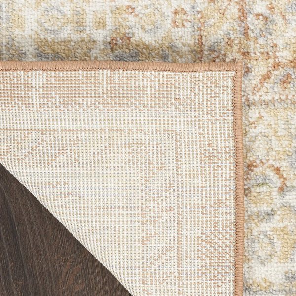 HomeRoots 10' Beige and Rust Floral Area Rug - Durable Indoor/Outdoor Rug for Patios, Living Rooms, and More 573751