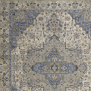 HomeRoots 10' Blue Floral Area Rug - Durable, Versatile Indoor/Outdoor Design for Stylish Spaces & Easy Care 573752