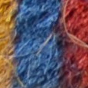 Homeroots 18" X 30" Blue And Green Coir Striped Outdoor Door Mat   573917