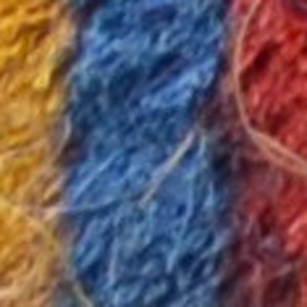 Homeroots 18" X 30" Blue And Green Coir Striped Outdoor Door Mat   573917