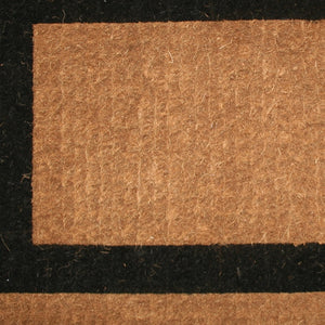 Homeroots 24" X 48" Brown And Black Coir Outdoor Door Mat   573925
