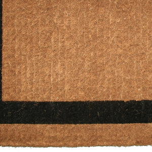 Homeroots 24" X 48" Brown And Black Coir Outdoor Door Mat   573925