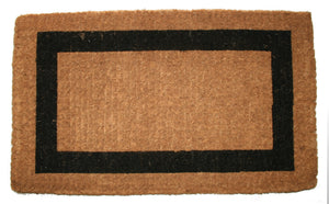 Homeroots 36" X 60" Brown And Black Coir Outdoor Door Mat   573926