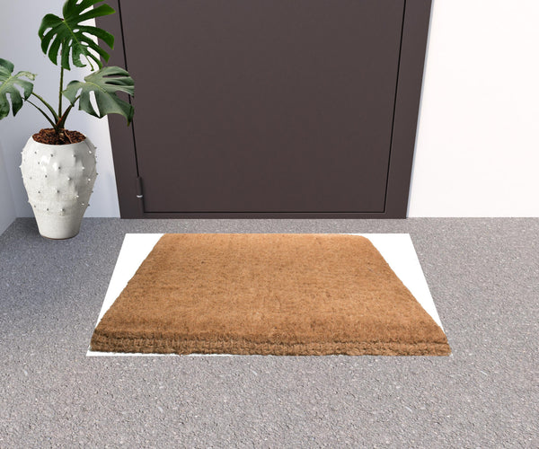 Homeroots 24" X 36" Brown Coir Outdoor Door Mat   573929
