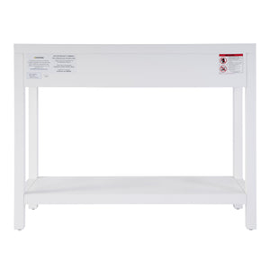 Butler Specialty Nora Rectangular Wood Console Table With 2 Storage Drawers And Open Shelf For Stylish Living Spaces White Acacia Wood,Acacia Veneer,Mdf,Pine Wood 5739304-butler