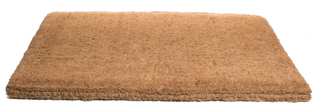 Homeroots 18" X 47" Brown Coir Outdoor Door Mat   573930
