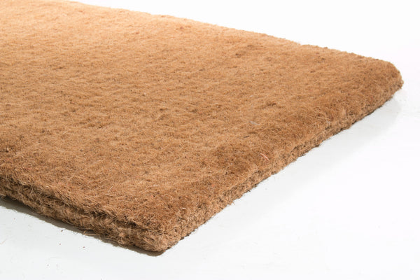 Homeroots 18" X 47" Brown Coir Outdoor Door Mat   573930