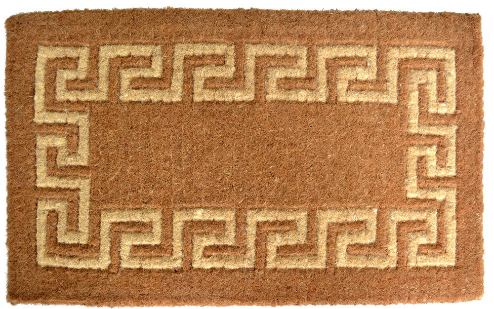 Homeroots 18" X 30" Brown Coir Outdoor Door Mat   573932