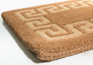 Homeroots 18" X 30" Brown Coir Outdoor Door Mat   573932