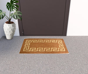Homeroots 18" X 30" Brown Coir Outdoor Door Mat   573932