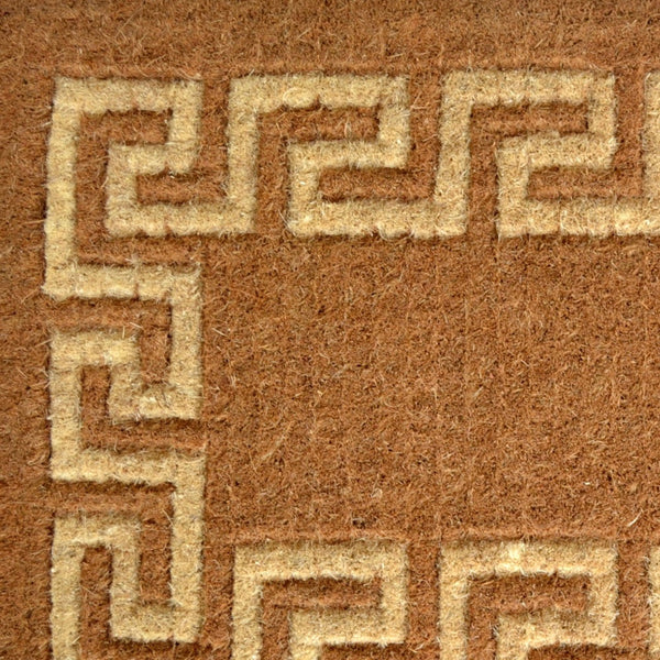 Homeroots 24" X 39" Brown Coir Outdoor Door Mat   573933