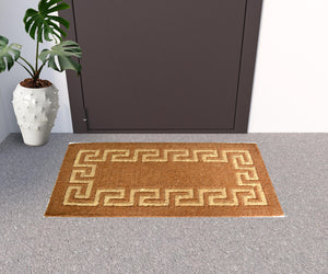 Homeroots 24" X 39" Brown Coir Outdoor Door Mat   573933