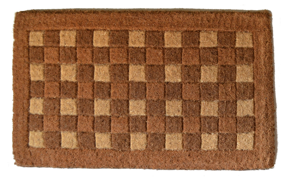 Homeroots 18" X 30" Brown Coir Outdoor Door Mat   573936