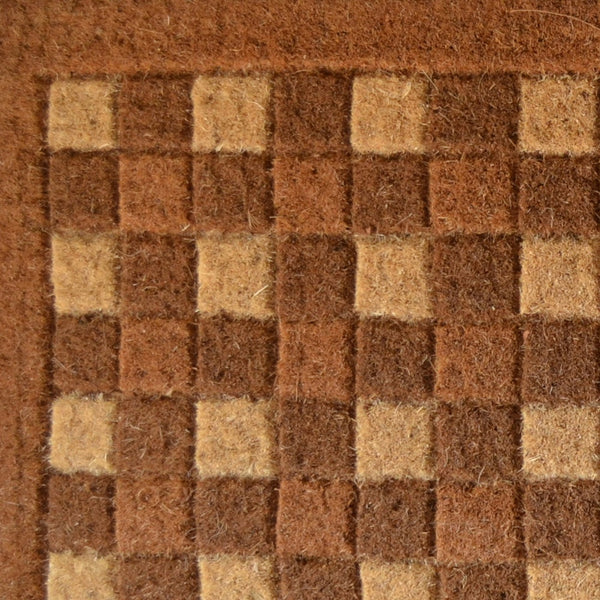 Homeroots 18" X 30" Brown Coir Outdoor Door Mat   573936