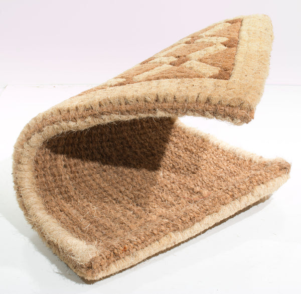 Homeroots 18" X 30" Brown Coir Outdoor Door Mat   573937