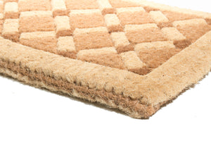 Homeroots 18" X 30" Brown Coir Outdoor Door Mat   573937