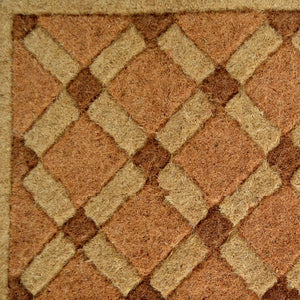 Homeroots 18" X 30" Brown Coir Outdoor Door Mat   573937