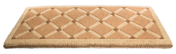 Homeroots 18" X 47" Brown Coir Outdoor Door Mat   573938