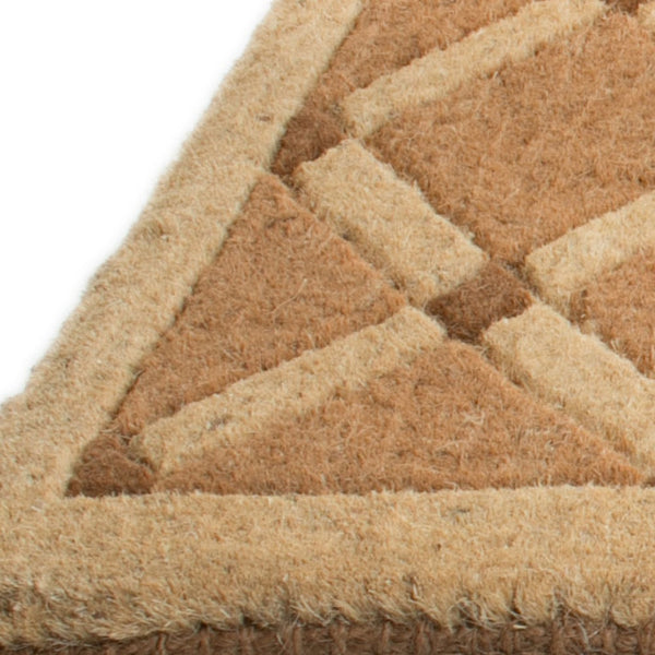 Homeroots 18" X 47" Brown Coir Outdoor Door Mat   573938