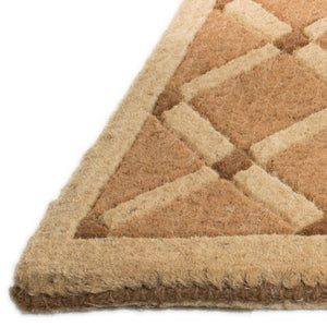 Homeroots 18" X 47" Brown Coir Outdoor Door Mat   573938