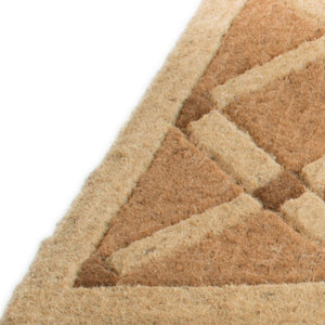 Homeroots 18" X 47" Brown Coir Outdoor Door Mat   573938