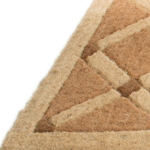 Homeroots 18" X 47" Brown Coir Outdoor Door Mat   573938