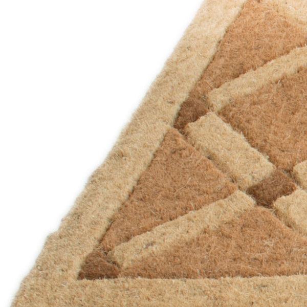 Homeroots 18" X 47" Brown Coir Outdoor Door Mat   573938