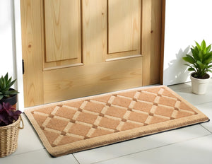 Homeroots 18" X 47" Brown Coir Outdoor Door Mat   573938