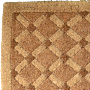 Homeroots 24" X 48" Brown Coir Outdoor Door Mat   573939
