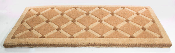 Homeroots 24" X 48" Brown Coir Outdoor Door Mat   573939