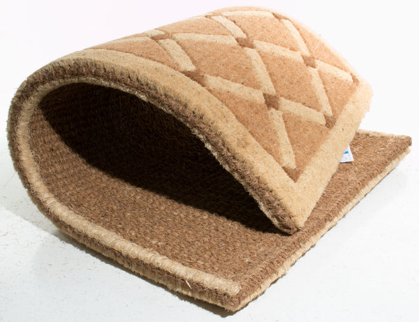 Homeroots 24" X 48" Brown Coir Outdoor Door Mat   573939