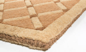 Homeroots 24" X 48" Brown Coir Outdoor Door Mat   573939