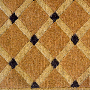 Homeroots 18" X 30" Brown Coir Outdoor Door Mat   573940