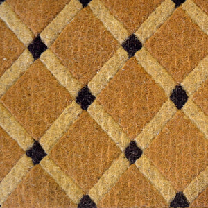 Homeroots 18" X 30" Brown Coir Outdoor Door Mat   573940