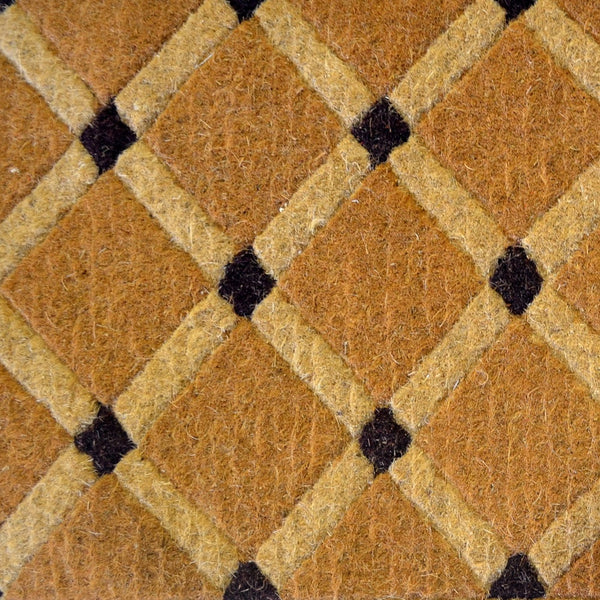 Homeroots 18" X 30" Brown Coir Outdoor Door Mat   573940