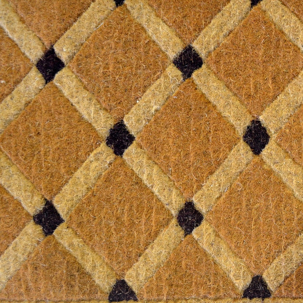 Homeroots 18" X 30" Brown Coir Outdoor Door Mat   573940