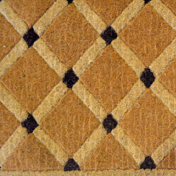 Homeroots 18" X 30" Brown Coir Outdoor Door Mat   573940