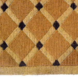 Homeroots 18" X 30" Brown Coir Outdoor Door Mat   573940