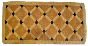 Homeroots 24" X 48" Brown Coir Outdoor Door Mat   573941