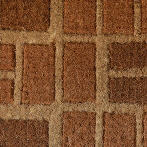 Homeroots 18" X 30" Brown Coir Outdoor Door Mat   573942