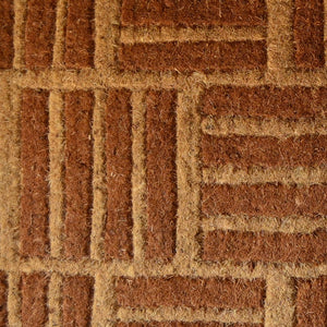 Homeroots 18" X 30" Brown Coir Outdoor Door Mat   573944