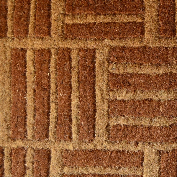 Homeroots 18" X 30" Brown Coir Outdoor Door Mat   573944