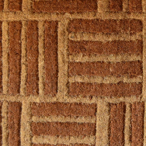 Homeroots 18" X 30" Brown Coir Outdoor Door Mat   573944